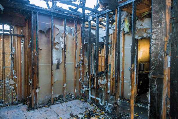 Professional Fire Damage Cleanup technician working in Woodbridge, VA